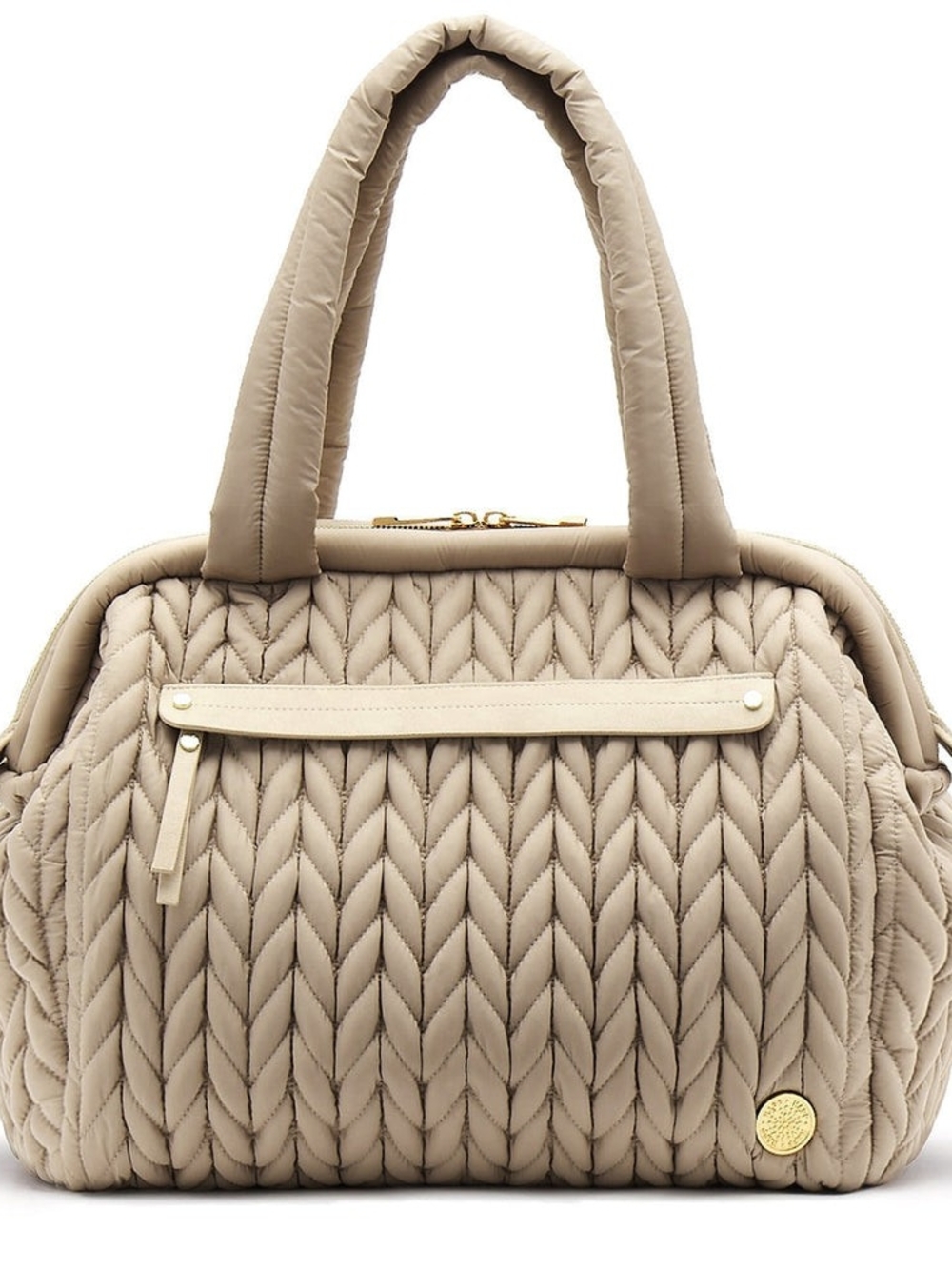 Happ Daiper Bag- Paige Carryall Beige